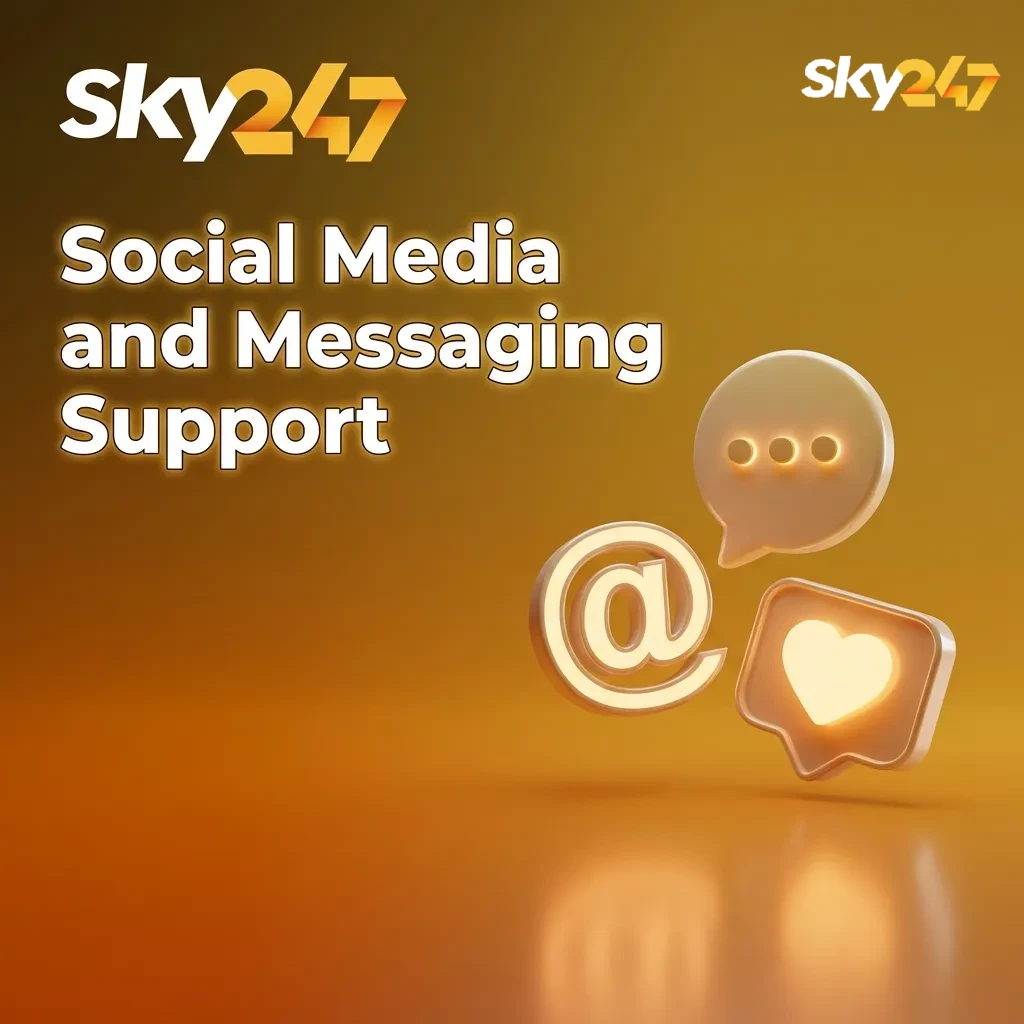 Illustration of a phone showing WhatsApp, Telegram, Messenger, and Twitter icons used for customer support chats