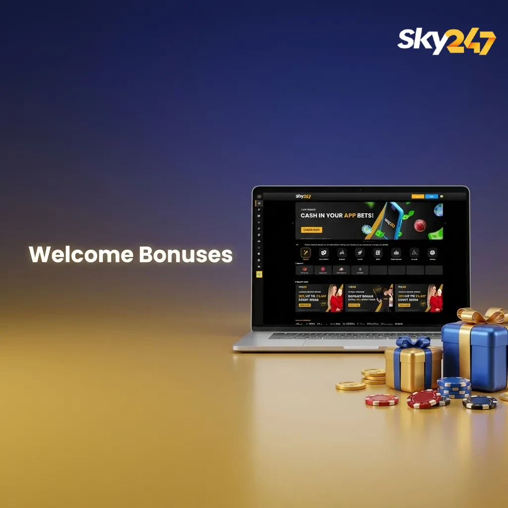 Promotional banner showing 24% welcome cashback up to ₹10,247 with key terms in a comparison table