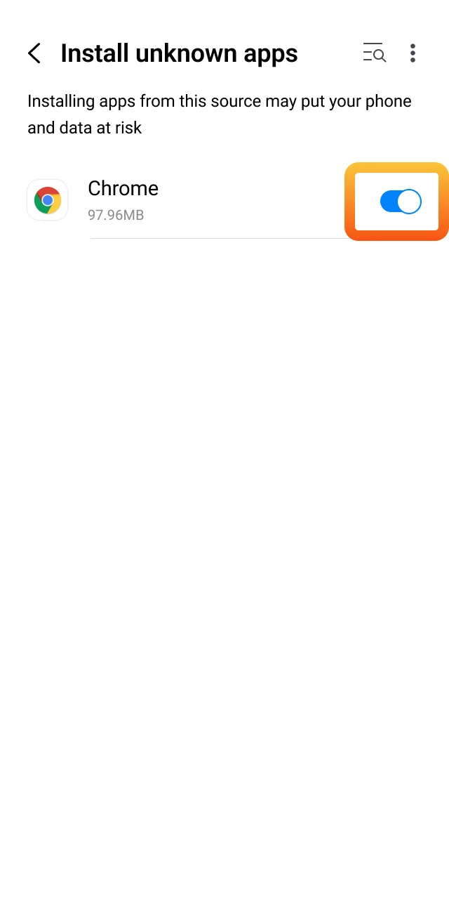 Allow App Installation.