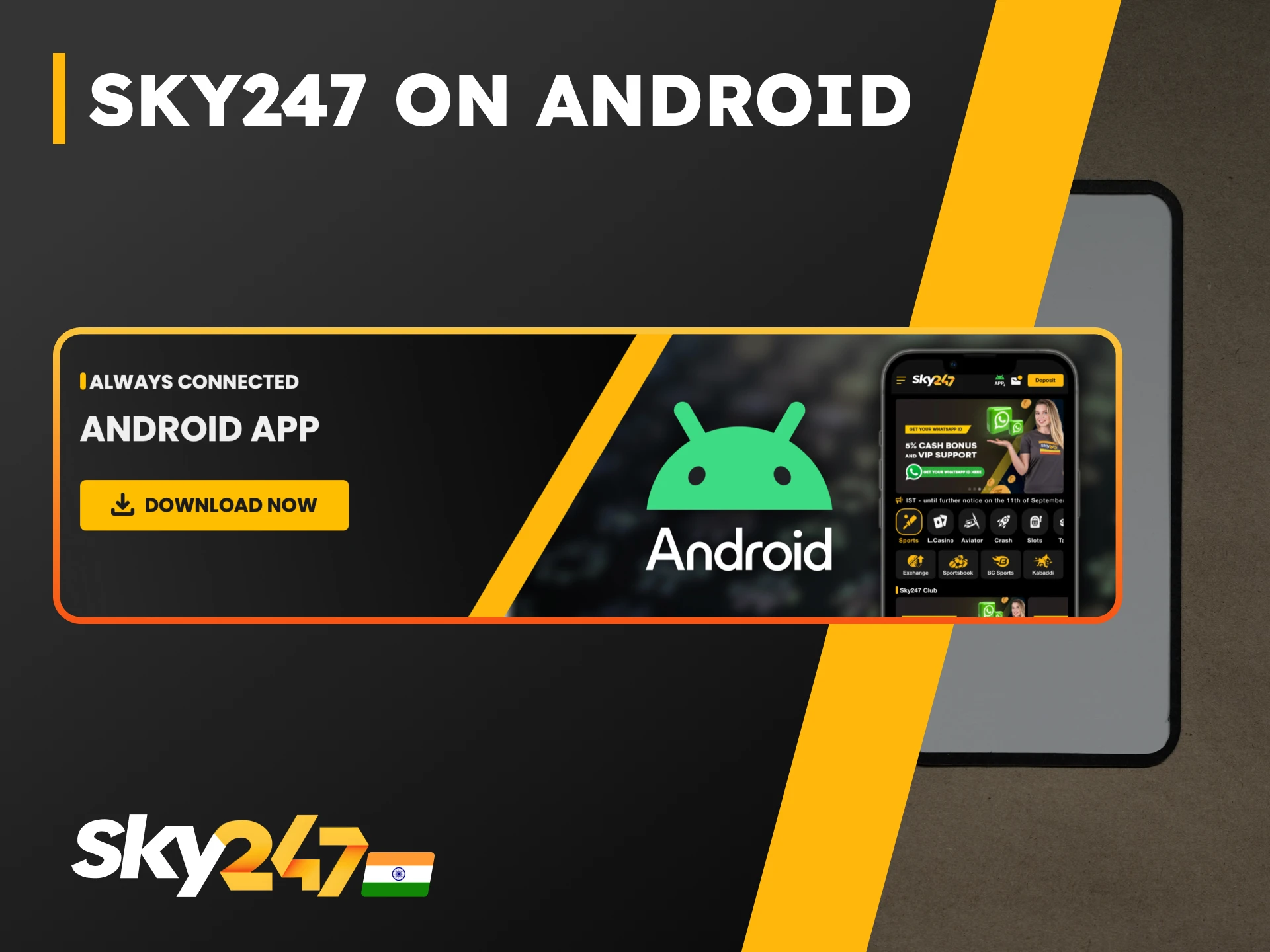 Sky247 on Android.